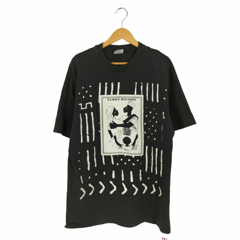 ヘインズ Hanes 90s 1993© USA製 WACP Salute to Mali Collection FAMILY REUNION シングルステッチ クルーネックTシャツ メンズ import:XL