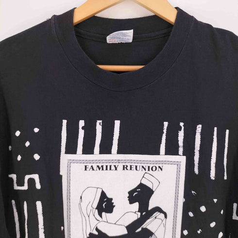 ヘインズ Hanes 90s 1993© USA製 WACP Salute to Mali Collection FAMILY REUNION シングルステッチ クルーネックTシャツ メンズ import:XL