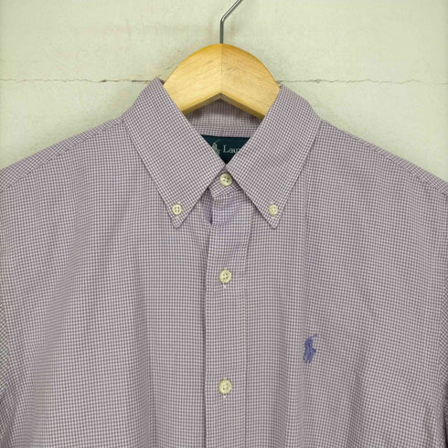 ラルフローレン RALPH LAUREN CUSTOM FIT チェック柄ポニー刺繍オックスフォードシャツ メンズ JPN:S