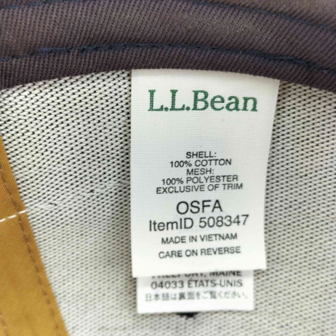 エルエルビーン L.L.Bean フロントロゴワッペン6パネルメッシュキャップ メンズ