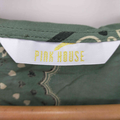 ピンクハウス PINK HOUSE 22AW バンダナプリント セーラーカラー フリルワンピース レディース