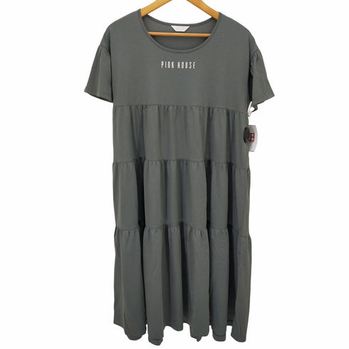 ピンクハウス PINK HOUSE 22AW フロントロゴ ティアードワンピース レディース FREE