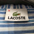 ラコステ LACOSTE ワンポイントロゴ刺繍スキッパー ボーダー半袖ワンピース レディース 38