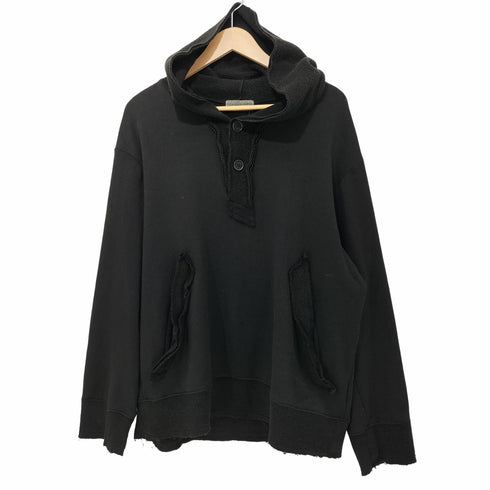 ヨウジヤマモトプールオム Yohji Yamamoto POUR HOMME 2015AW カットオフ インサイドアウト ウール プルオーバーパーカー メンズ JPN:3