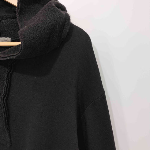 ヨウジヤマモトプールオム Yohji Yamamoto POUR HOMME 2015AW カットオフ インサイドアウト ウール プルオーバーパーカー メンズ JPN:3