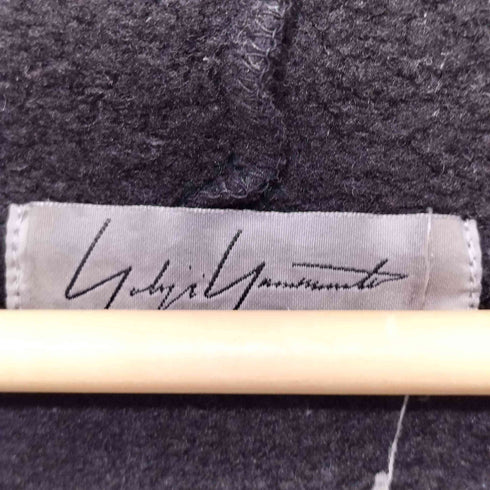 ヨウジヤマモトプールオム Yohji Yamamoto POUR HOMME 2015AW カットオフ インサイドアウト ウール プルオーバーパーカー メンズ JPN:3