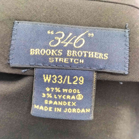 ブルックスブラザーズ 346 BROOKS BROTHERS 2タックストライプウールスラックス メンズ 33/29