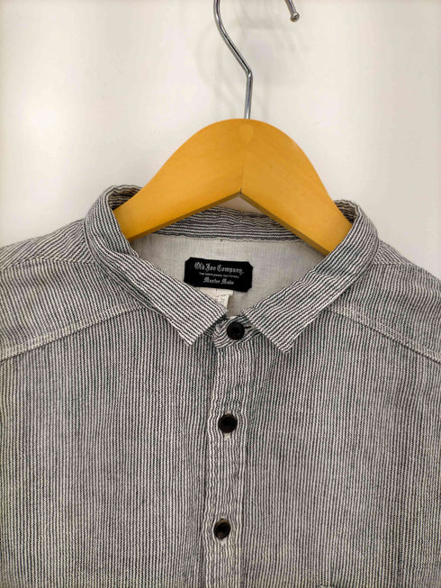 オールドジョーアンドコー OLD JOE & CO. 裾刺繍 ストライプ L/S シャツ メンズ 38