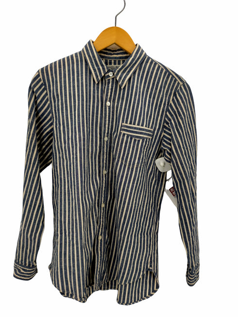 フィグベルメーカーズアンドコー PHIGVEL MAKERS & Co. コットン ストライプ L/S シャツ メンズ 14 1/2