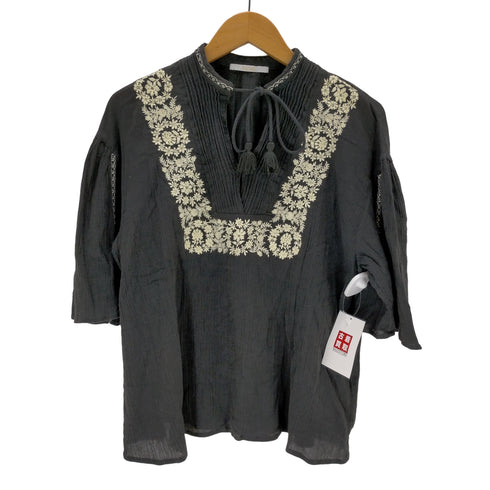 ソレイアード SOULEIADO EMBROIDERY ボリュームスリーブブラウス レディース JPN:36