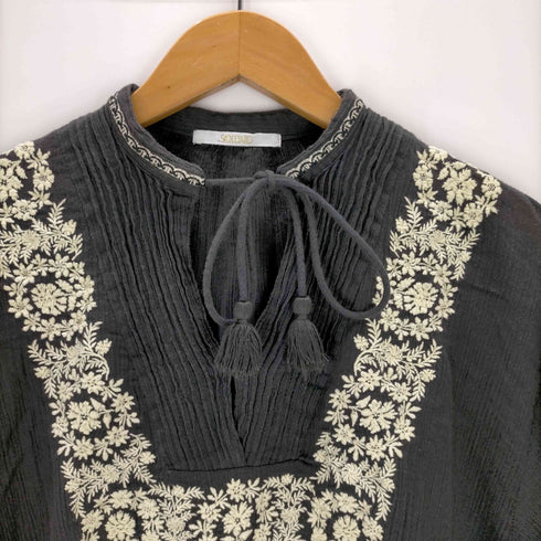 ソレイアード SOULEIADO EMBROIDERY ボリュームスリーブブラウス レディース JPN:36