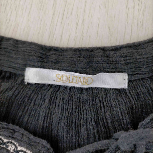 ソレイアード SOULEIADO EMBROIDERY ボリュームスリーブブラウス レディース JPN:36