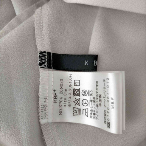 ケービーエフプラス KBF PLUS サイドスリットルーズシャツワンピース レディース ONE SIZE