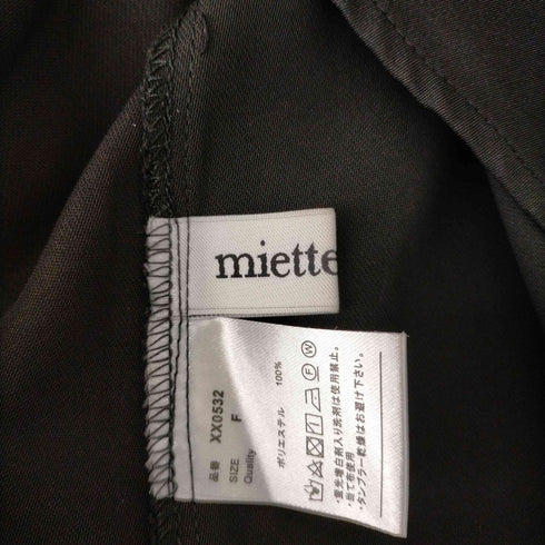 ミエット miette サイドリボンVネックワンピース レディース FREE