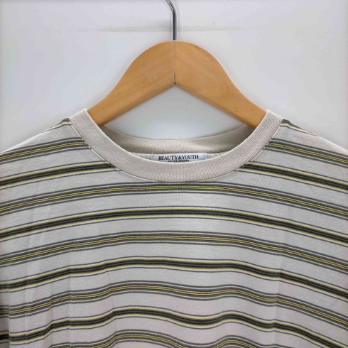 ビューティーアンドユースユナイテッドアローズ BEAUTY & YOUTH UNITED ARROWS コットン マルチボーダー ロングスリーブ Tシャツ レディース FREE