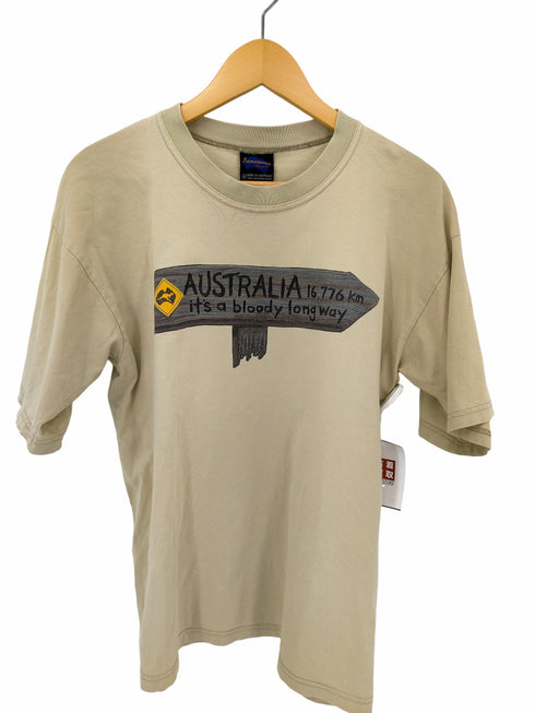 90S MADE IN AUSTRALIA SAMSOUSAN 企業プリントTシャツ メンズ import:M