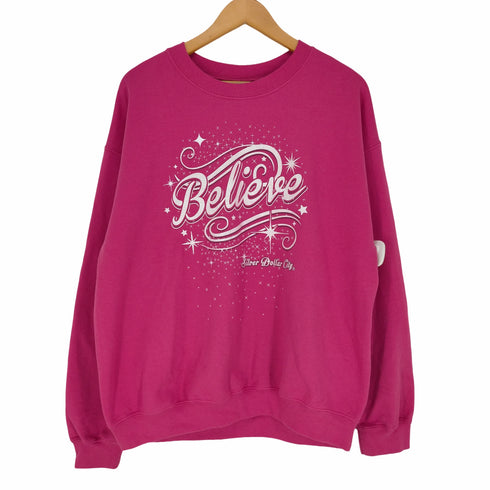 ギルダン GILDAN BELIEVE SILVER DOLLAR CITY ラメプリントスウェット メンズ JPN:L