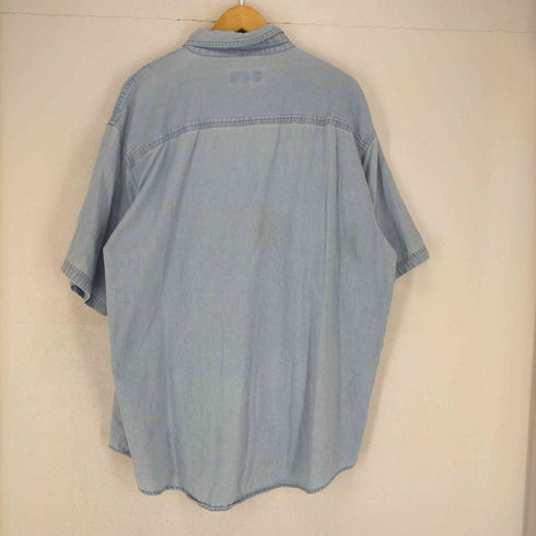 LUNA PIER バス刺繍半袖デニムシャツ メンズ JPN:XL