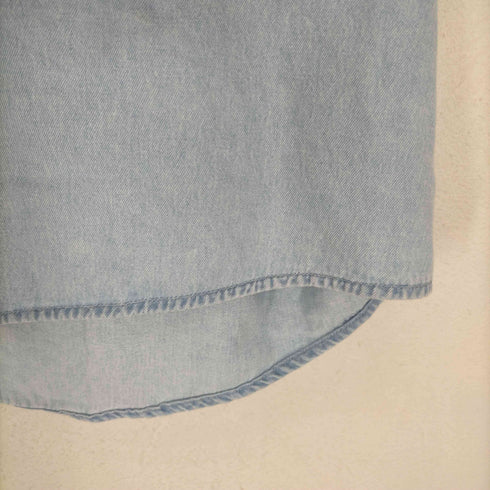 LUNA PIER バス刺繍半袖デニムシャツ メンズ JPN:XL