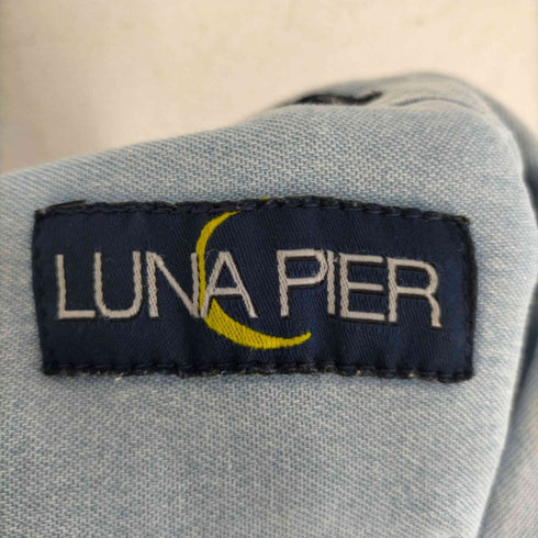 LUNA PIER バス刺繍半袖デニムシャツ メンズ JPN:XL