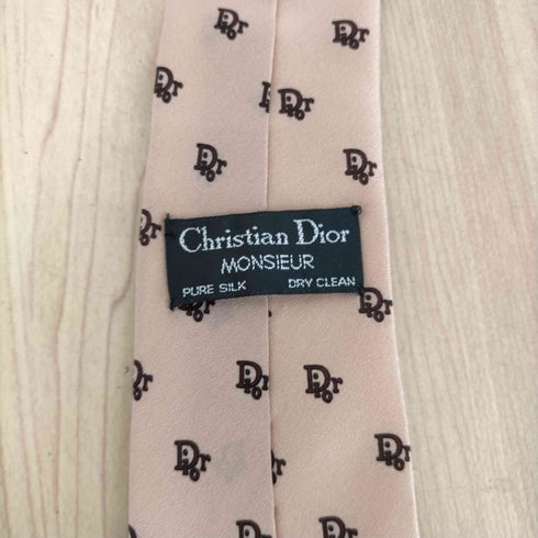 クリスチャンディオール Christian Dior ロゴ総柄シルクネクタイ メンズ