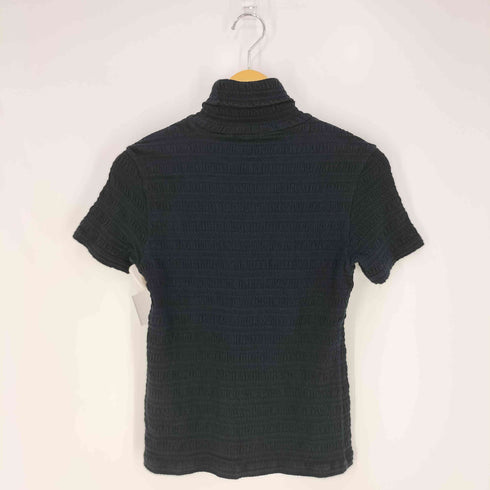 プランテーション Plantation シワ加工 タートルネックTシャツ レディース JPN:M