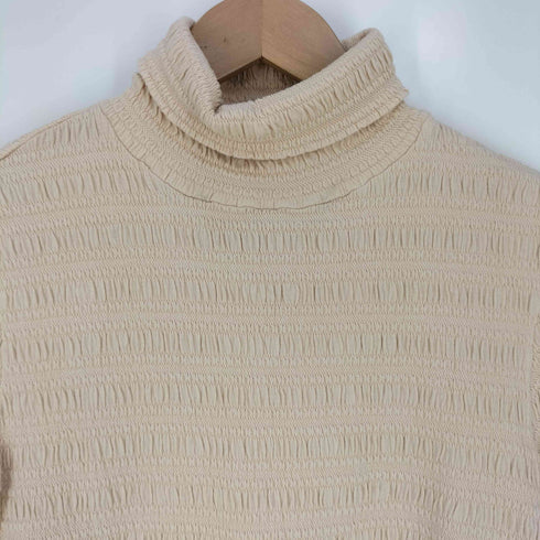 プランテーション Plantation シワ加工 タートルネックTシャツ レディース JPN:M