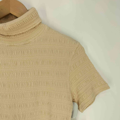 プランテーション Plantation シワ加工 タートルネックTシャツ レディース JPN:M
