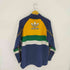 アディダス adidas 80S-90S マルチカラースウェット ハイネック モックネック トレフォイルロゴ メンズ JPN:M