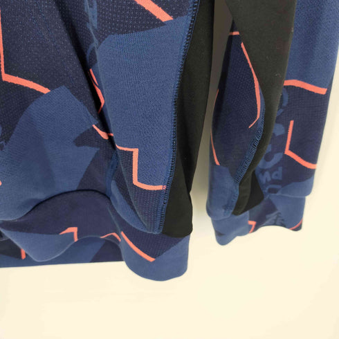 リーボック Reebok ワンシリーズ ムービングハイブリッド グラフィックスウェットフルジップフーディ ジップアップパーカー レディース JPN:L