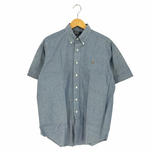 ポロバイラルフローレン Polo by RALPH LAUREN ポニー刺繍 ボタンダウンシャンブレーシャツ メンズ import:L
