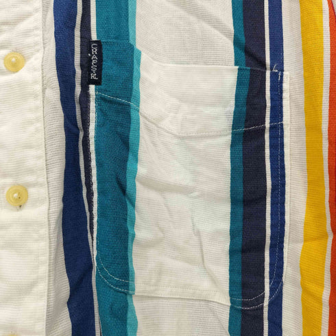 チャップスラルフローレン CHAPS RALPH LAUREN マルチカラー ボーダー BD S/S シャツ メンズ import:L