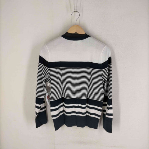 ランズエンド LANDS END スーピマコットンボーダーカーディガン レディース JPN:M