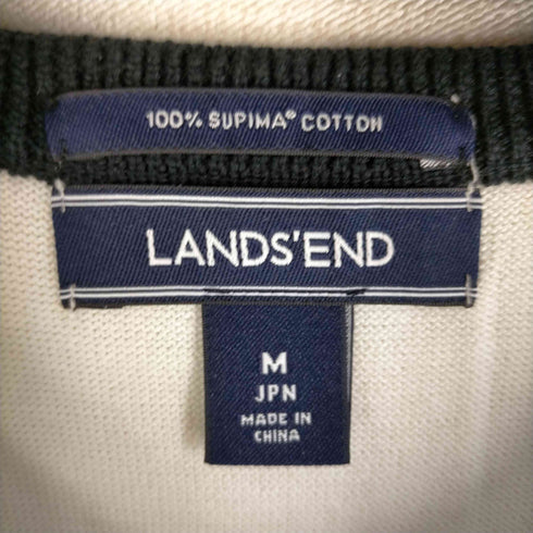 ランズエンド LANDS END スーピマコットンボーダーカーディガン レディース JPN:M