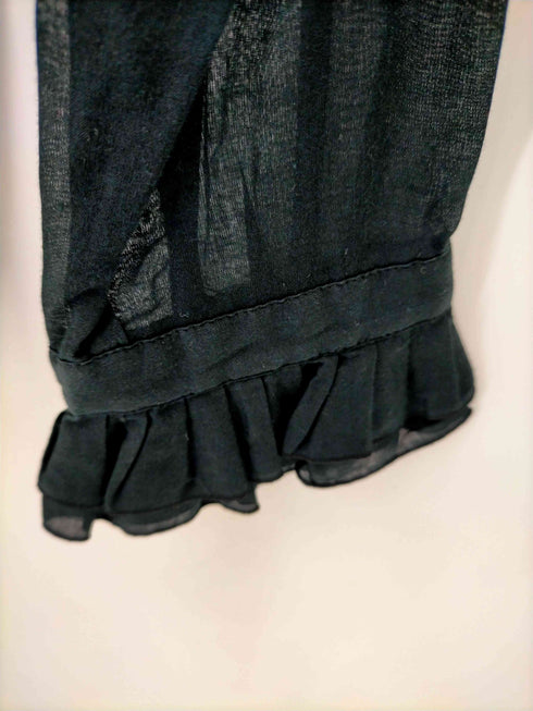 アニエスベー agnes b. 長袖フリルカラーシアーシャツ レディース JPN:36