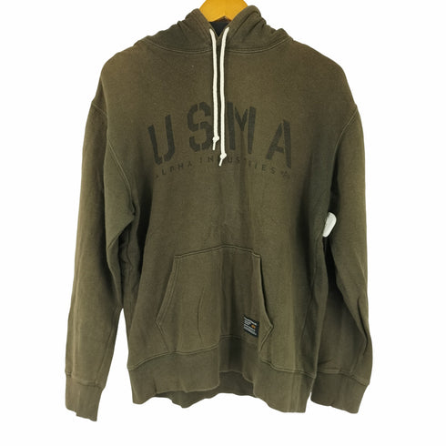 アルファインダストリーズ ALPHA INDUSTRIES プリントフーディ メンズ JPN:L