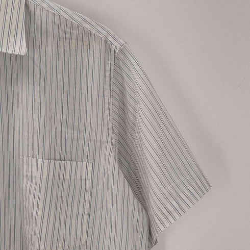 タウンクラフト TOWN CRAFT USA製 S/S ストライプシャツ 襟芯 メンズ 16 1/2