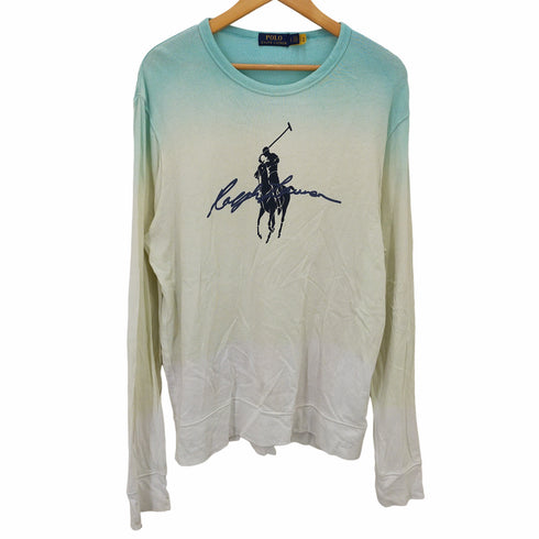 ポロラルフローレン POLO RALPH LAUREN Big Pony ディップダイドスパテリースウエットシャツ メンズ L
