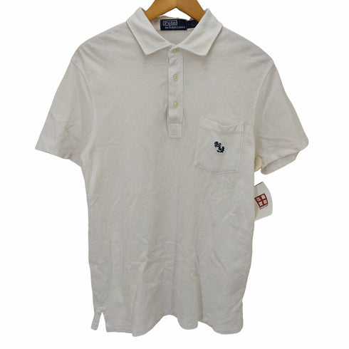 ポロバイラルフローレン Polo by RALPH LAUREN ワンポイント刺繍鹿の子ポロシャツ メンズ M