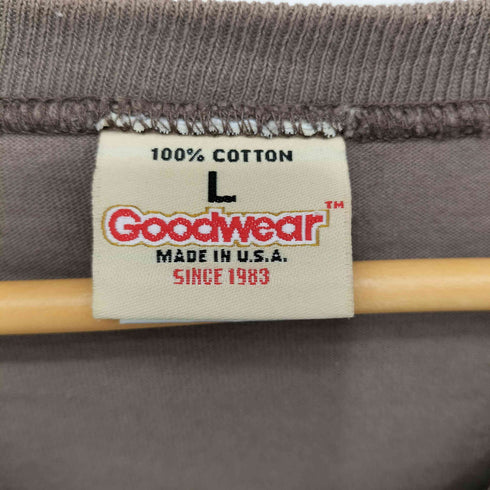 グッドウェア GOODWEAR USA製 Vネックコットン半袖Tシャツ メンズ L