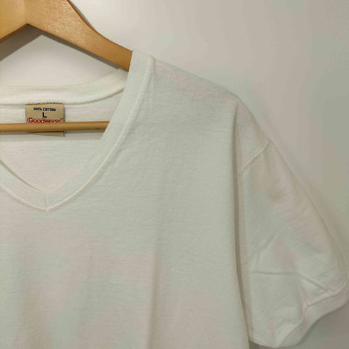 グッドウェア GOODWEAR USA製 Vネックコットン半袖Tシャツ メンズ L