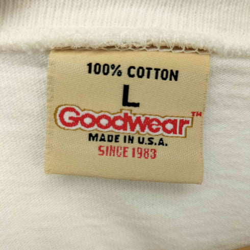 グッドウェア GOODWEAR USA製 Vネックコットン半袖Tシャツ メンズ L