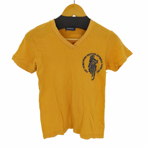 ヒステリック HYSTERIC 90S-00SフロントロゴVネックカットソー Tシャツ ヒスガール レディース FREE