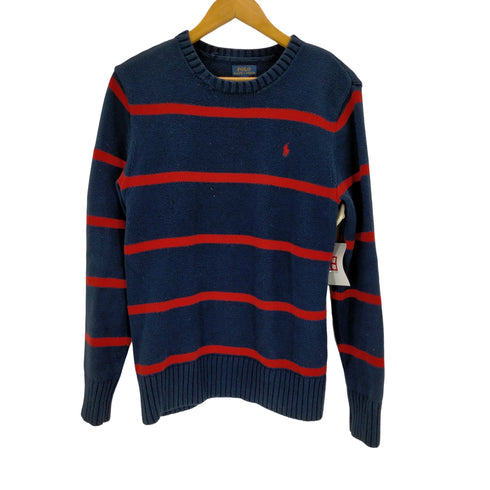 ポロラルフローレン POLO RALPH LAUREN ボーダー ウール混 コットンニット メンズ XL(18-20)