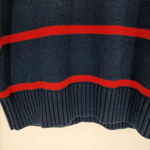 ポロラルフローレン POLO RALPH LAUREN ボーダー ウール混 コットンニット メンズ XL(18-20)