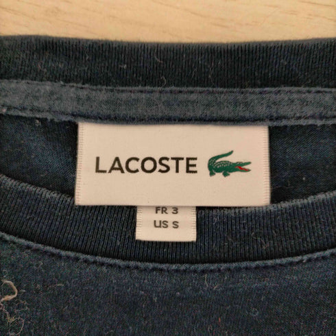 ラコステ LACOSTE ロゴ刺繍 クルーネックロングスリーブTシャツ メンズ import:S