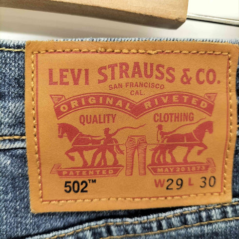 リーバイス Levis 502 ストレートジップアップデニム 内股シングル 赤耳 メンズ 29×30
