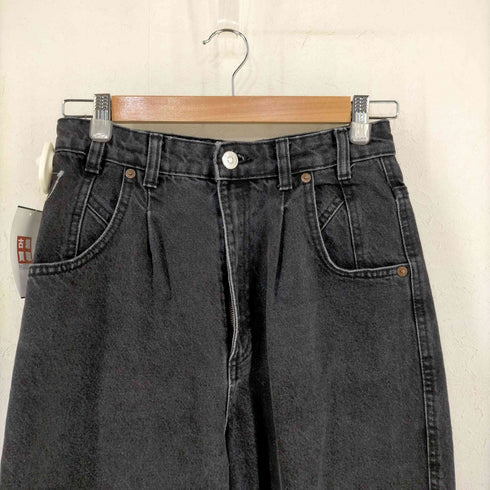 ザラ ZARA テーパード ブラックデニムパンツ レディース EUR:36