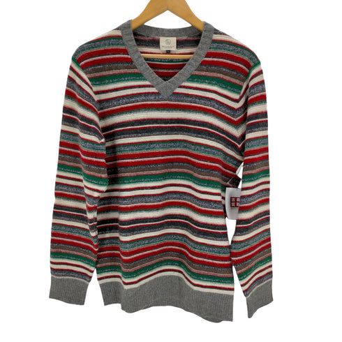ビューティーアンドユースユナイテッドアローズ BEAUTY & YOUTH UNITED ARROWS マルチボーダー Vネックニット メンズ JPN:L