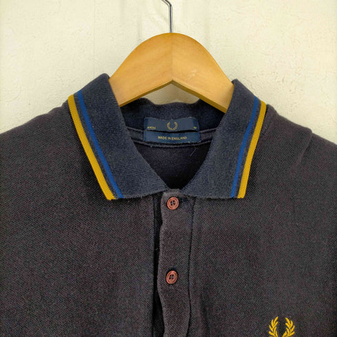 フレッドペリー FRED PERRY 英国製 鹿の子ポロシャツ メンズ UK:40